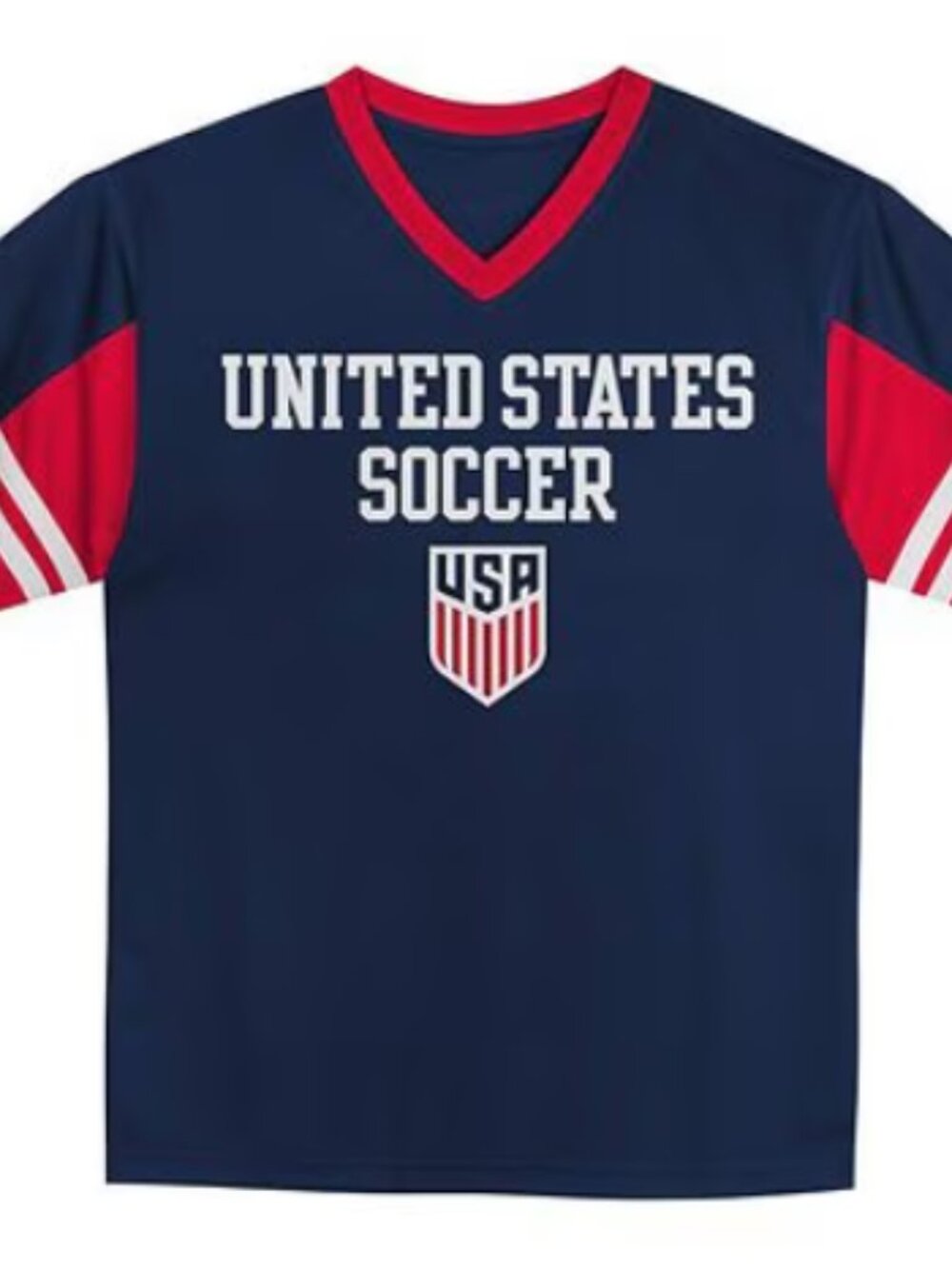 FIFA World Cup 2026 USA Performance Soccer Jersey T-Shirt Youth L 12-14 Blue Red